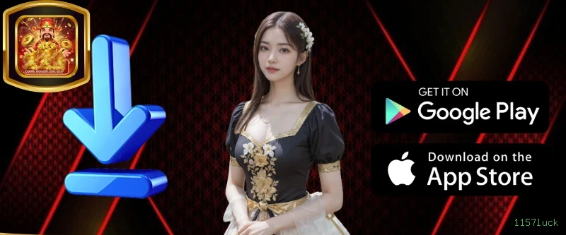 Aplicativo móvel 1157luck para iOS e Android